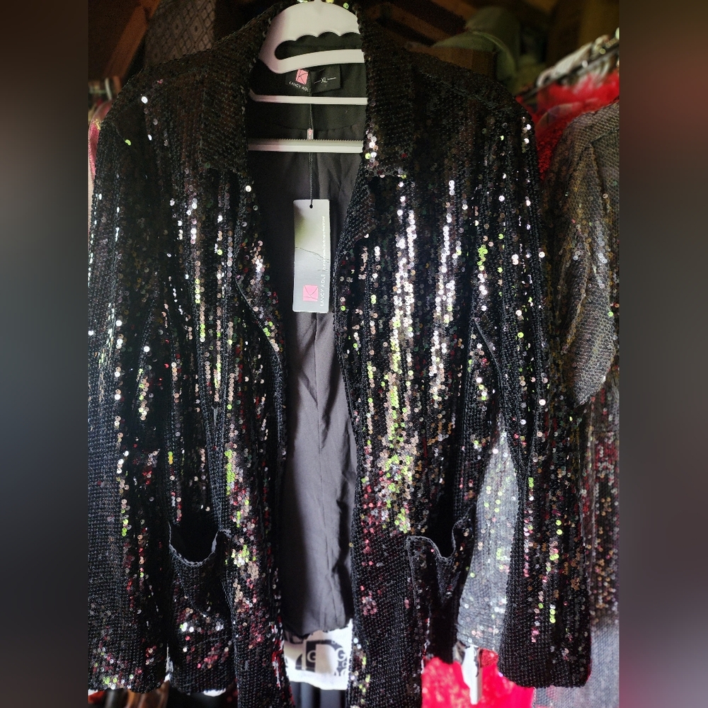 Long Sleeves Sequins Top